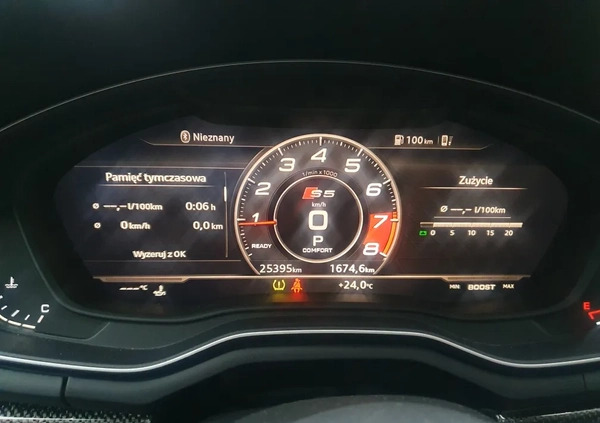 Audi A5 cena 146000 przebieg: 29000, rok produkcji 2019 z Warszawa małe 92
